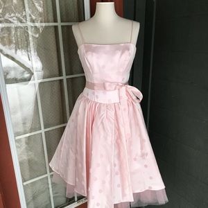 Polka Dot Prom Dress 🌸